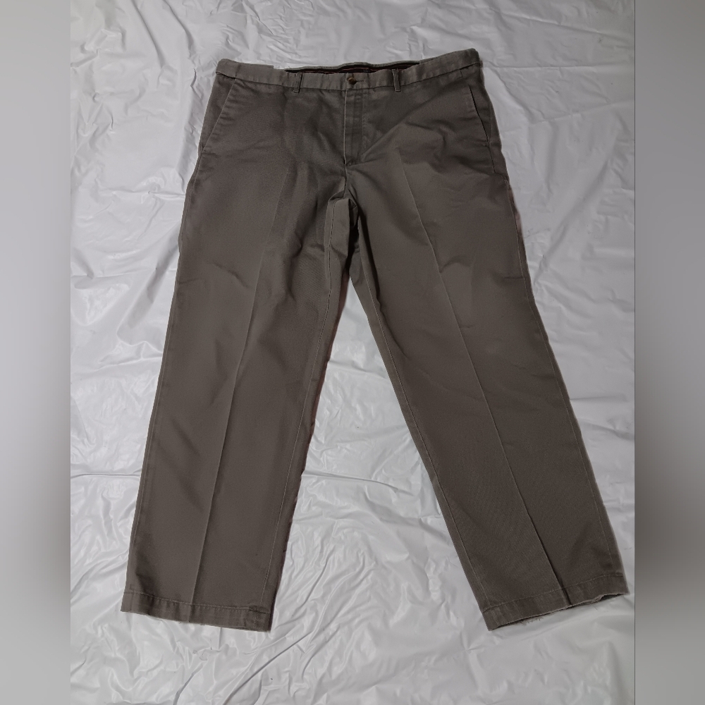 Haggar Men's Classic Gray Slim Fit Pants 40×30